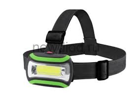 Фонарь налобный HL 07G LED 3AAA 3 режима зеленый