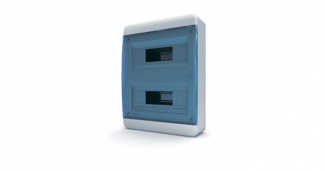 Дверца для щитов 24 мод. IP40, прозрачная синяя