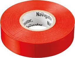 Изолента Navigator 71 107 NIT-B15-20/B красная