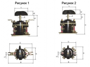 Пакетный выключатель ПВ 4-25 (IP00)