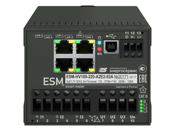 ESM-HV690-24-A2E2-05A Многофункциональное измерительное устройство и счётчик фото 1