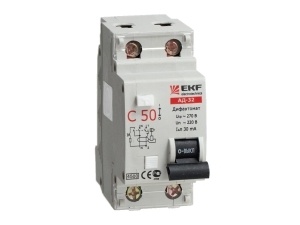 Дифференциальный автомат АД-32 40А/30мА (характеристика C, тип AC) 4,5кА EKF фото 1