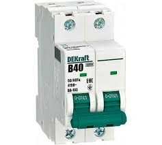 Авт. выкл. DEKraft 2Р 40А х-ка C ВА-102 4,5кА