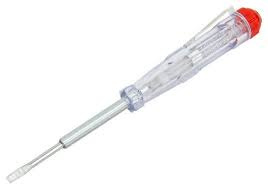 Отвертка индикаторная, белая ручка, 100-500 В, 140 мм