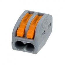 Клемма CMK-412 с рычагом, 2 отверстия 0.08-2.5кв.мм. (уп100шт) ЭКФ