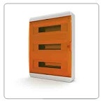 Дверца для щитов 54 мод. IP40, прозрачная оранжевая