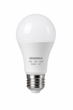 Лампа светодиодная A60 12Вт 230В 4000К E27 GENERICA