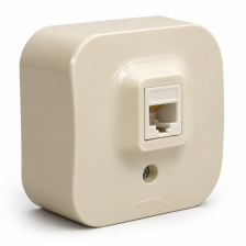 Розетка RJ45 кат.5е-UTP Quteo Legrand цвет слоновая кость 