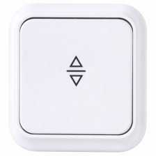 BYLETRICA выкл. 1-кл ОУ перекрестный IP54, серия ПРАЛЕСКА АКВА, белый