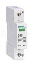 Ограничитель перенапряжения ОП-101 1п 40кА C 420В DEKraft 18015DEK 