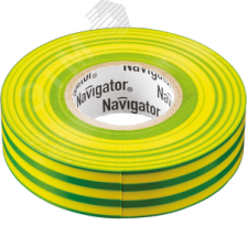 Изолента Navigator 71108 NIT-B15-20/желто-зеленая