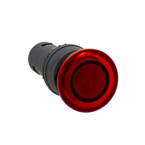Кнопка SW2C-MD "грибок" красная с подсветкой NO+NC EKF фото 1