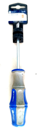 Отвертка шлицевая Ultra Grip SL 4,0х100 мм CR-V,двухкомпонентная рукоятка КОБАЛЬТ 646-249 фото 1