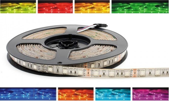 Лента  ECO-5050/ 60-IP65-12V- RGB -5m    Jazzway фото 1