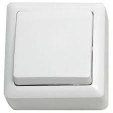 ХИТ Выключатель 1кл. наруж. (250В 6А) белый фото 1