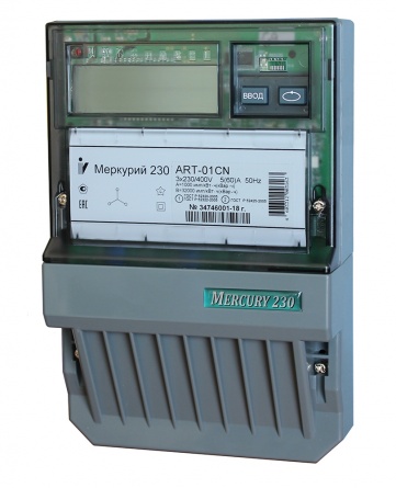 3ф Меркурий 230 ART-02 RN 380В;10(100)А;1/2;ЖКИ фото 2