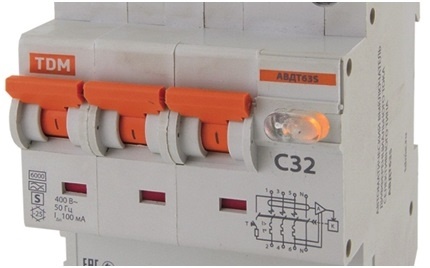 АВДТ 63 4Р С32 30мА - Автоматический Выключатель Дифференциального тока  ТДМ фото 1