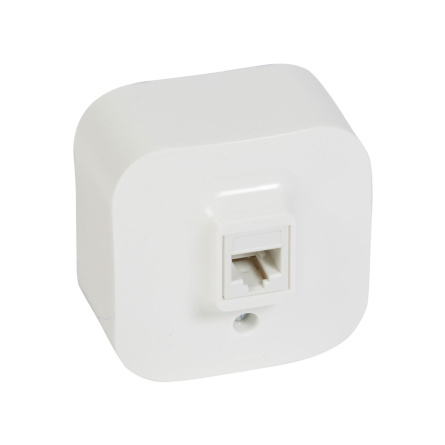 Розетка телефонная RJ11 белая Quteo Legrand  фото 1