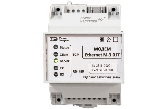 Модем Ethernet М-3.01Т ТЭ  фото 1