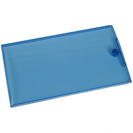 Дверца для щитов 8 мод. IP40, прозрачная синяя фото 1