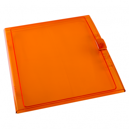 Дверца для щитов 24 мод. IP65, прозрачная оранжевая фото 1