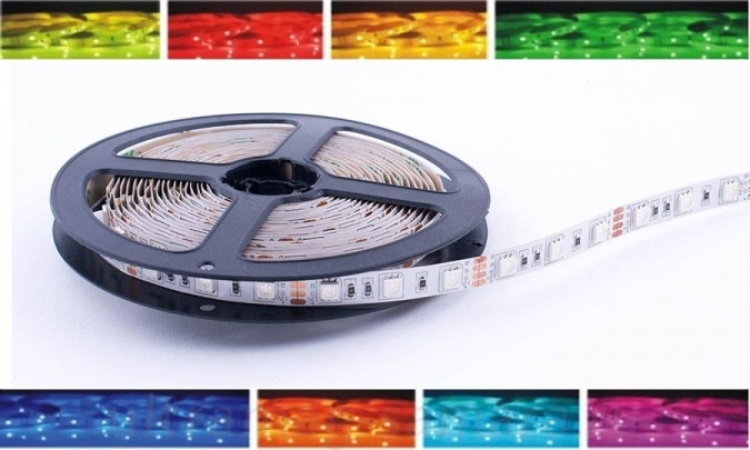 Лента  ECO-5050/ 60-IP20-12V- RGB -5m    Jazzway фото 1