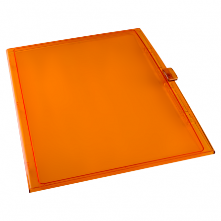 Дверца для щитов 54 мод. IP65, прозрачная оранжевая фото 1
