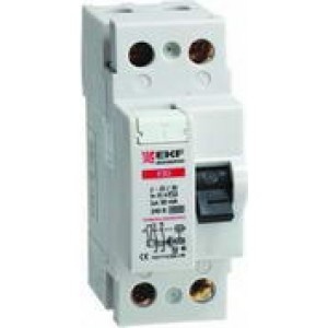 Устройство защитного отключения УЗО 2P 63А/30мА (электромеханическое) EKF фото 1
