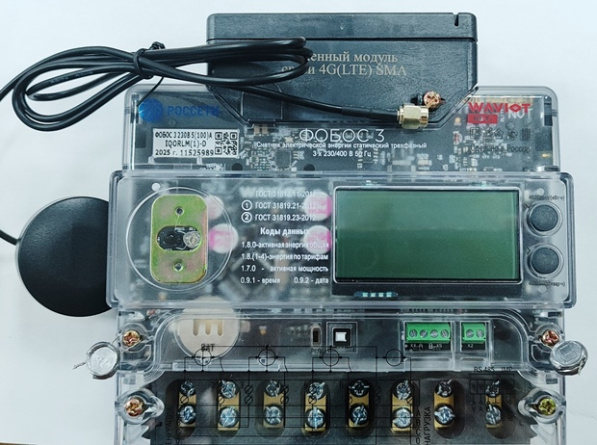 ФОБОС 3 230В 5(100)А IQORLM(1)-D 4G(LTE)SMA Антенна фото 1