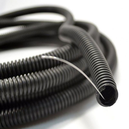 Труба гофрированная ПНД 20 мм с протяжкой ПВХ фото 1