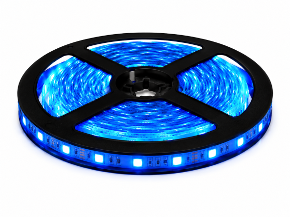 Лента  ECO-3528/ 60-IP65-12V-  B  -5m (синий свет)   Jazzway  фото 1